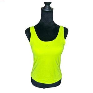 Reebok Evolution Bra Tank - Lime Punch, Size XS